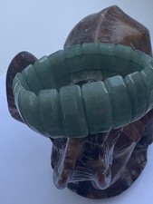 Chunky Aventurine Gemstones Bracelet Stretchy Cord Jewellery