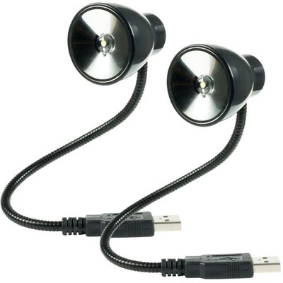 2x Set Speedlink USB LED Lampe Schwanenhals Licht Leuchte für Notebook PC Laptop