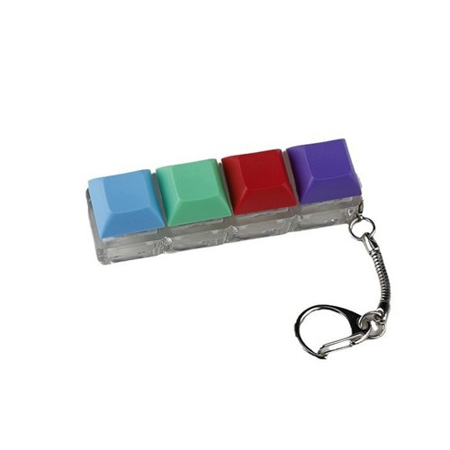 4-Keys Mechanical Keyboard Key Toy Keychain Party Stress Relief DIY Fidget - Photo 26/33