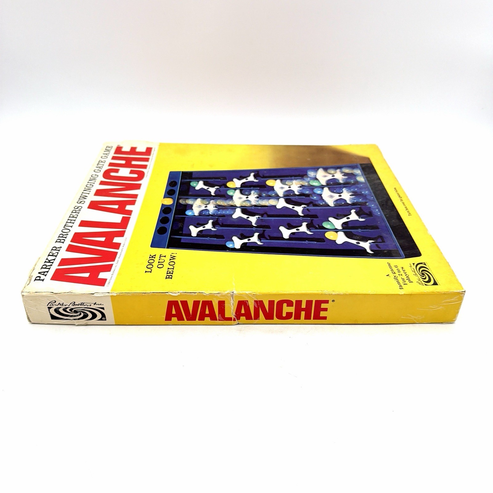 Vintage 1966 Avalanche Parker Brothers Game with Marbles Instructions Game Cards