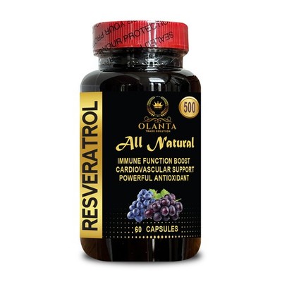 Resveratrol Extract 500mg Capsules   Brain Function & Antioxidant Support   1Bot