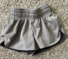 BCG Youth grey Athletic Shorts XX Small Polyester Mesh gray, size 4T-5T