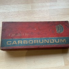 Vintage No175 Carborundum Silicon Carbide Slip Stone Fine Tapered Radiused Edge