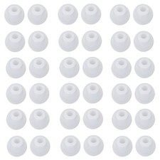 36 PCS Large Silicone Earbud Tips 3.8mm5.5mm Inner Hole Clear White Replace
