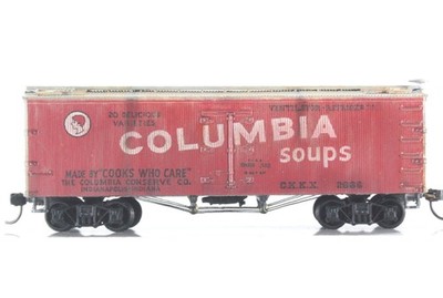 HO Roundhouse Columbia 36ft ''Old Time'' Wood Refrigerator Car #2666 Weathered KD
