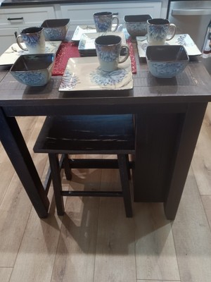 Pier 1 Imports - Chrysanthemum Dinner Set - Includes (4) Complete Place Settings