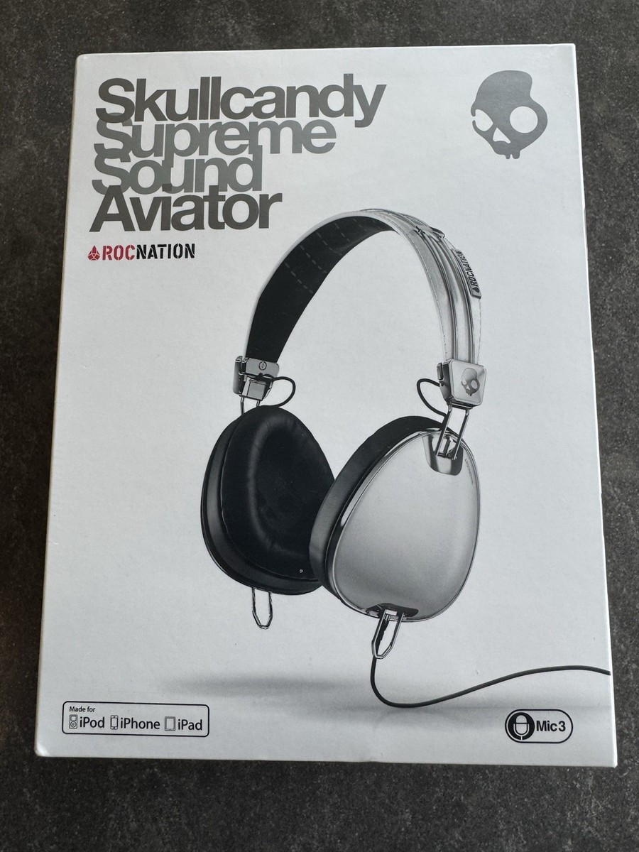 Skullcandy Aviator ROCNATION Supreme Sound White – Sealed