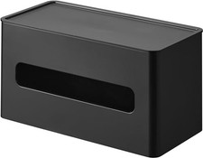 Yamazaki Two-Sided tissue  Wet wipes case Black W21.7  D11  H11.8cm Tower 2041