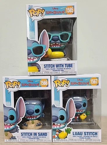 3 X Funko Pop! Disney Lilo & Stitch Vinyl Figures Bundle Stitch Collectible NEW