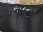 JUST LOVE - LADIES' BLACK 2-PIECE PANTS/TOP 6 POCKET MEDICAL SCRUBS SIZE LARGE — photo 3