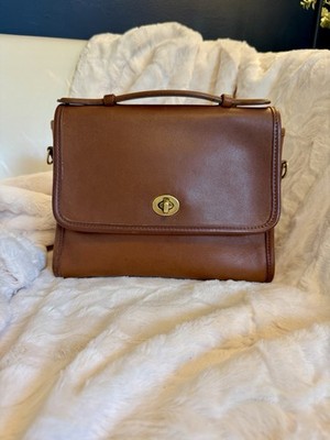 Vintage Coach Court bag in British Tan 9870