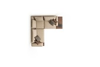 Modernes L-Form Ecksofa WohnzimmermöBel Designer Polstersofas Textil