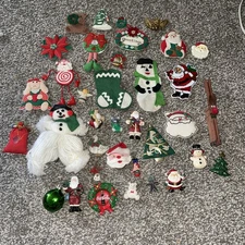 Lot Of Christmas Refrigerator Magnets