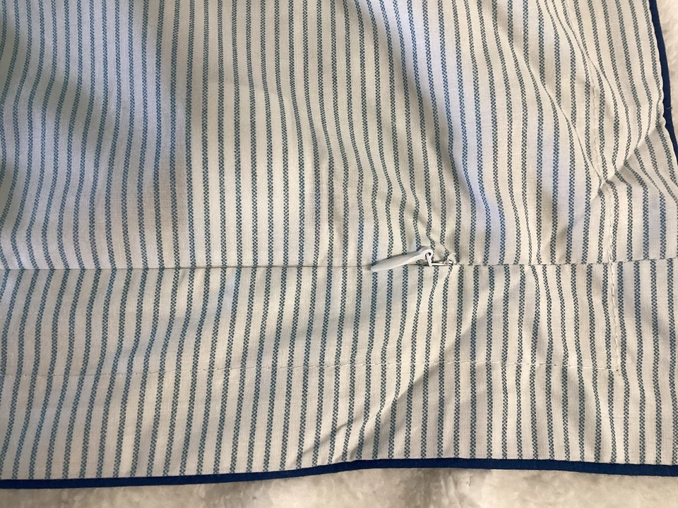 Nuevo 2 fundas de almohada estándar Ralph Lauren Marisa azul/amarillo 100 % algodón Foto 4 de 4