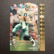 1994 Troy Aikman Sp # 117 Die-Cut Cowboys HOF