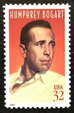 1997 Scott #3152 32¢ - HUMPHREY BOGART - HOLLYWOOD  - Single Stamp - Mint NH