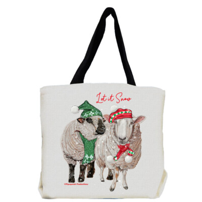 Sheep Cheviot And Hampshire Sheep Christmas Tote Bag