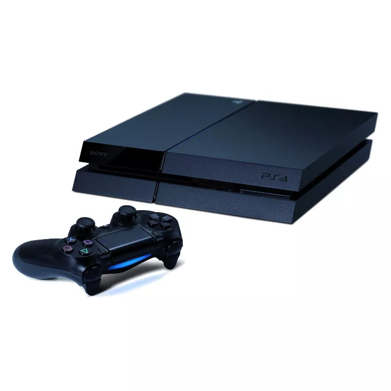 Sony PlayStation 4 (PS4) - 500GB - Jet Black Console - Very Good Condition