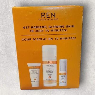 Ren Radiance Get Radiant Glowing Set In 10 Minutes Gift Set For Women Kit