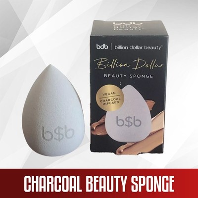  BDB Billion Dollar Beauty Vegan Charcoal Infused Beauty Sponge ~ New in Box 