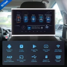 10.1in Android 9.0 Headrest Monitor Video Player Car TV Touch Screen WiFi//USB