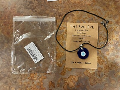 The Evil Eye Necklace - Glass eye charm with original packaging