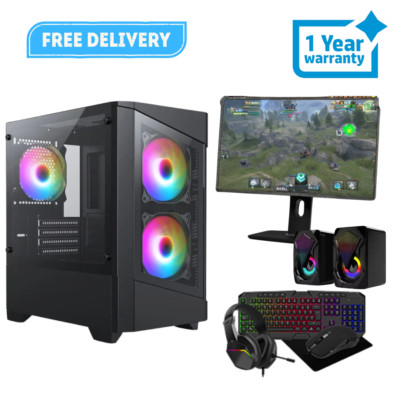 22'' M Leistungsstarker Gaming PC Bundle Core i5 16GB RAM 240GB SSD+1TB HDD 4GB GT730''