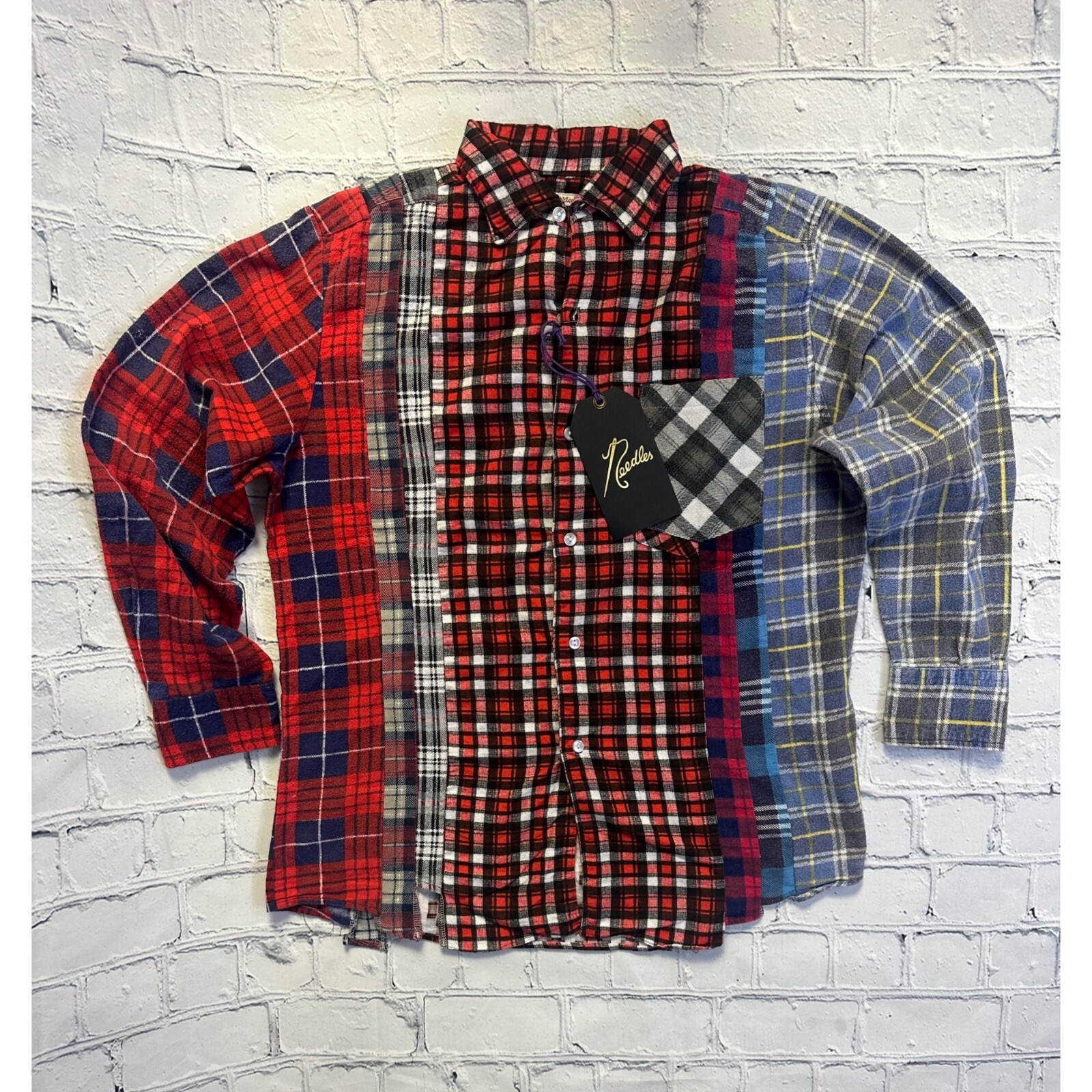 REBUILD BY NEEDLES FLANNEL SHIRT - 7 CUTS SHIRT
