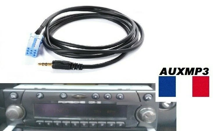 Cable aux mp3 autoradio jack becker CDR + 32 PORSCHE BOXSTER 2000 - Photo 1/1