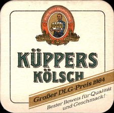 Beer mat Küppers Kölsch-grand DLG price 1984