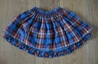 Eliane et Lena GIrls Orange Top and Blue Skirt Outfit Size 6 EUC — photo 4