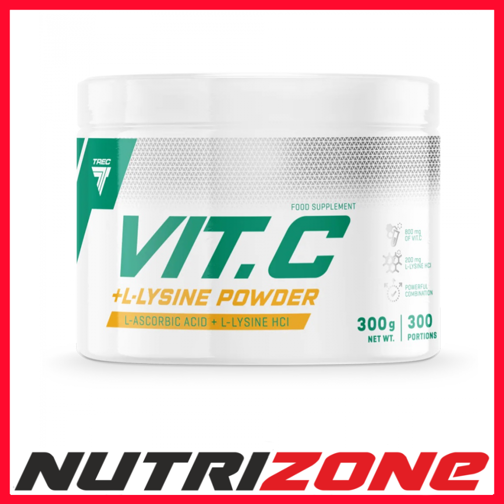 Trec Nutrition Vitamin C + L-Lysine Powder Immune Booster - 300g