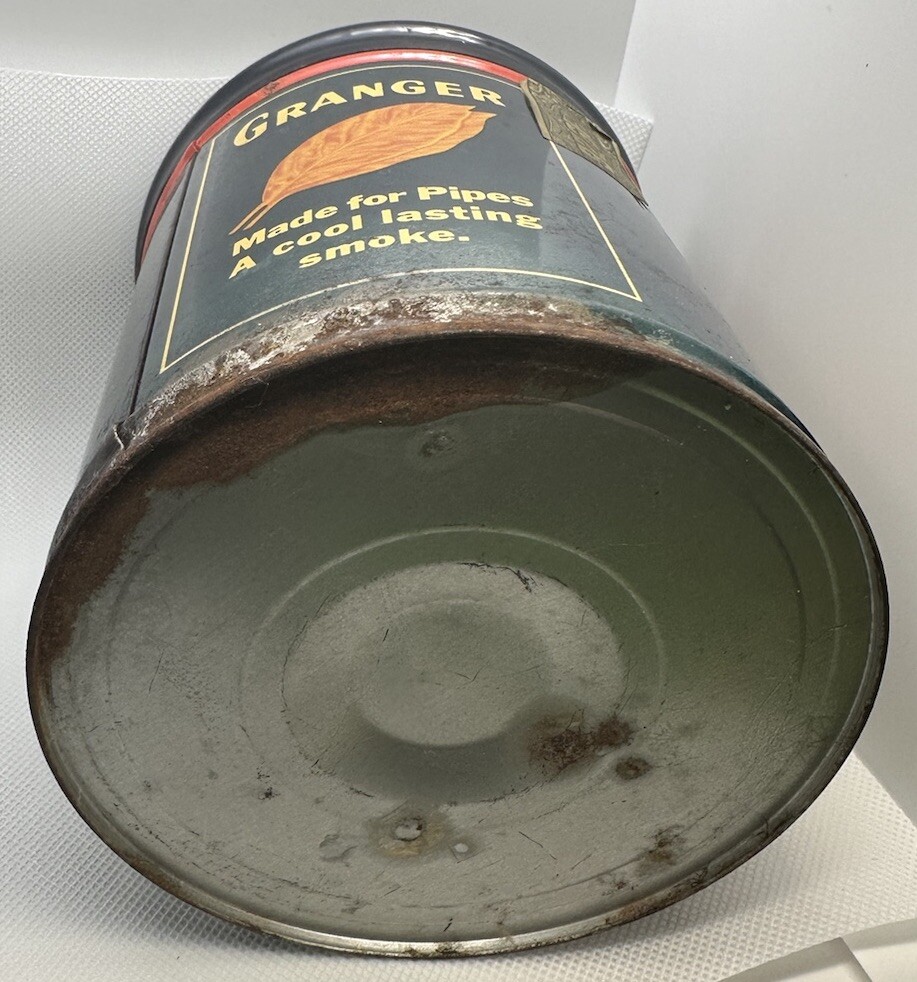Vintage Tin Granger Pipe Tobacco Rough Cut Tobacciana Liggett & Myers Co