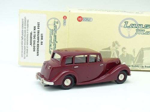 Lansdowne Models 1/43 - Triumph Renown MKII TDC Saloon Maroon 1954 LDM8a - Picture 2 of 2