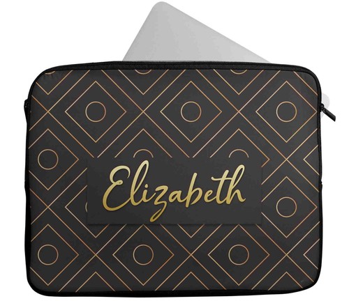 Personalised Any Name Patterned Design Laptop Case Sleeve Tablet Bag 626 - Picture 7 of 12