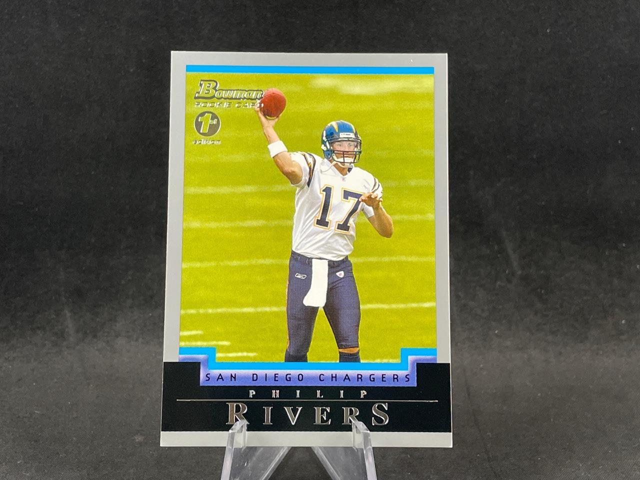 2004 BOWMAN FIRST 1ST EDITION NFL FOOTBALL PHILIP RIVERS #113 ROOKIE CHARGERS RC