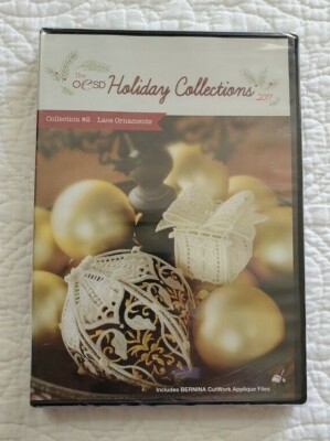 NEW OESD EMBROIDERY THE HOLIDAY COLLECTIONS 2011 #2 LACE ORNAMENTS CD SEALED