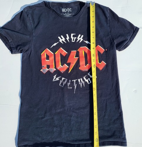 Camiseta negra de alto voltaje AC DC para hombre talla S 2021 con manchas - Imagen 8 de 13
