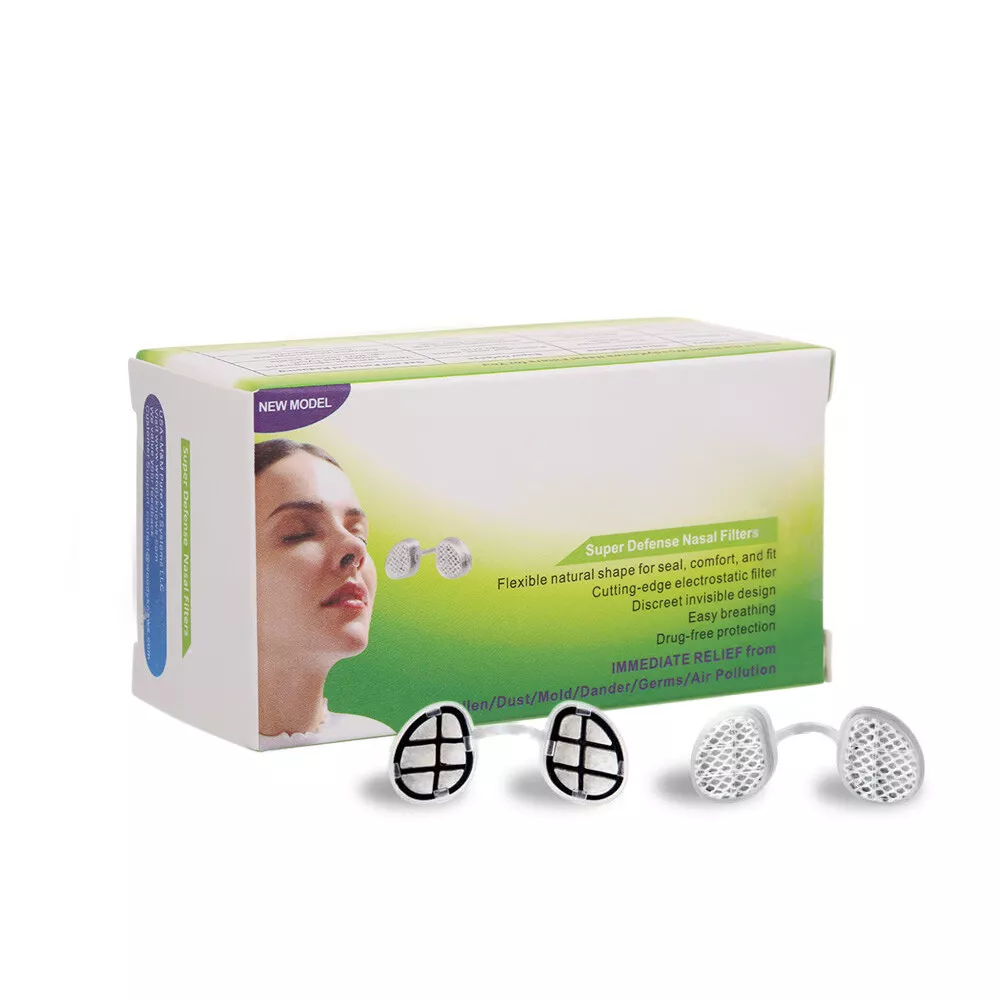 WoodyKnows Super Defense Nasal Filters Reduce Pollen Dust Dander Allergy Z2N3