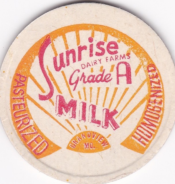 MILK BOTTLE CAP. SUNRISE DAIRY FARMS. GRANDVIEW, MO. eBay