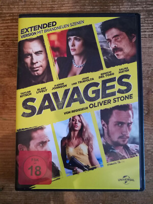 Savages: Extended Version DVD John Travolta, Benicio Del Torro, Selma Hayek OVP