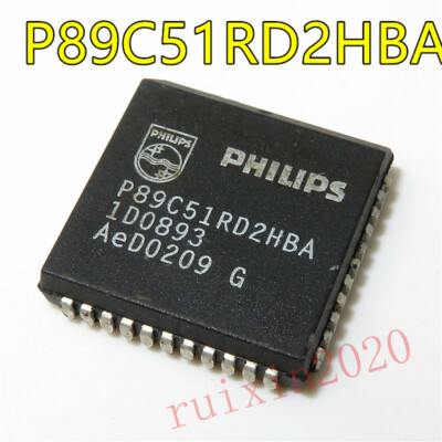 P80c59 Microcontroller 1PCS P89C51RD2HBA 89C51RD2 PLCC44 80C51 8-bit Flash microcontroller US ...