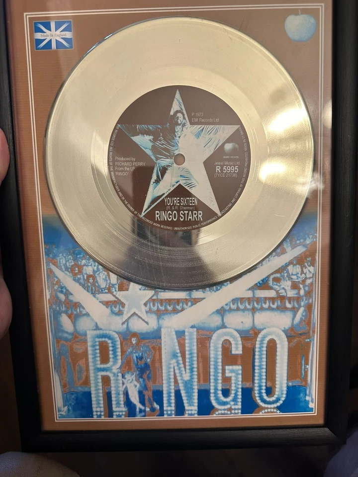 Beatles Ring Starr  Record Replica art mirror  You're Sixteen - Image 2 of 3