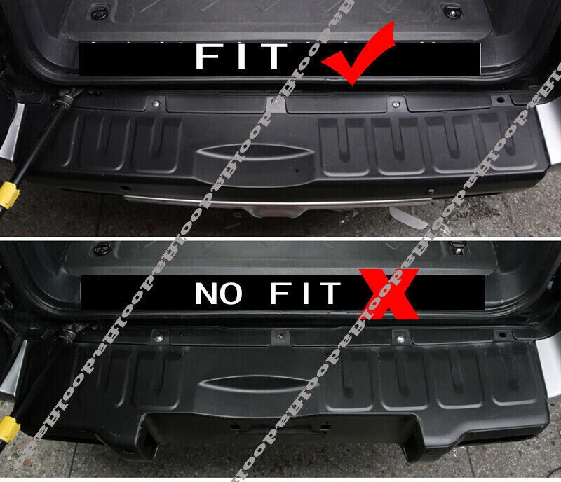 For Toyota FJ Cruiser 2007-2014 Silver steel Rear Bumper Sill Plate Protector Foto 2 de 4