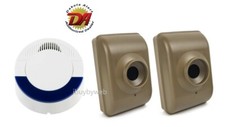 Dakota Alert DCMA-4000 2 Wireless Motion Sensor Driveway Security Alarm System