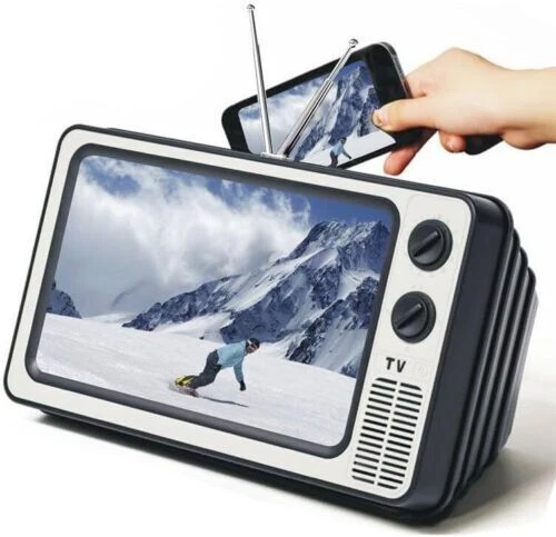 Schermo Ingranditore Per Smartphone 10 O 12 Pollici, Pieghevole, Ingrandimento 3-4x, HD, Con Supporto Regolabile, Ideale Per Anziani