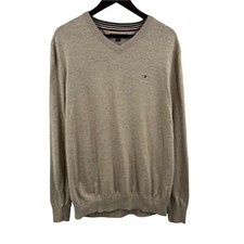 Tommy Hilfiger Beige V Neck Sweater Size XL