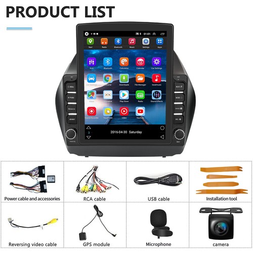 4+64G Für Hyundai ix35 Tucson 2009-2015 Carplay Autoradio Android 13 GPS Navi BT - Bild 12 von 13