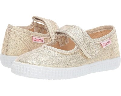 Cienta Kids Shoes 56083 (Infant/Toddler/Little Kid/Big Kid) (White Gold) Girl's