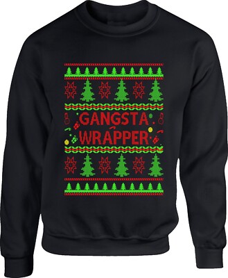 Gangsta Wickelpullover, Holiday Time Gangsta Wickel Sweatshirt, Ugly Xmas